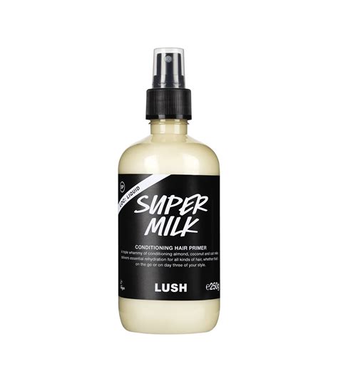 lush super milk conditioning hair primer.